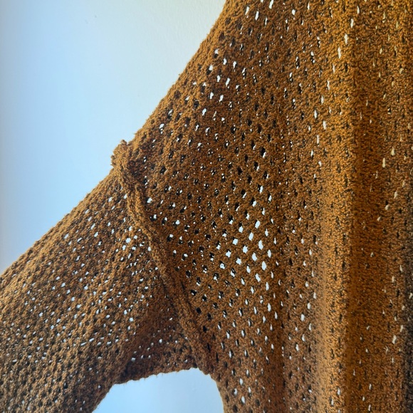 Maurice’s Brown Open-Knit Women's Sweater - Picture 5 of 9